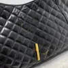 Rhombic Lattice Tote Bag Stor shoppinghandväska kedja crossbody väskor läder handväskor första lager oljevax hud interiör zip ficka