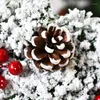 Decorative Flowers Christmas Garlands Wreath Wall Hanging Door Ornaments Pendants Merry Decor For Home 2023 Happy Year