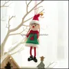 Christmas Decorations Ees Plush Boy And Girl Pendant Xmas Elf Dolls Tree Hanging Ornaments Kids Gifts Paa9952 Drop Delivery Home Gar Oto8W