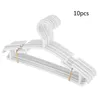 Cintres HX5B 10 Pack Blanc En Plastique Pépinière Antidérapant Bébé Manteau Gain De Place Tubulaire Pour Enfants Enfants Vêtements