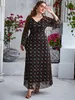 Taglie forti Abiti TOLEEN Donne eleganti Taglia grande Maxi Primavera Boho Pizzo Oversize Lungo Festa da sera Festival Turchia Abbigliamento 230130