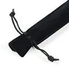 Pencil Bags 50 Pcs Black Velvet Pouch Sleeve Holder Single Case 230130