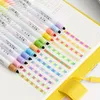 Markers 12pcs Magic Color Drawing Pen Set Discolored Highlighter Marker Spot Liner Pens Art Supplies Stationery School F809 230130