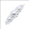 Клипы для волос Barrettes Fashion Pearl Clip для женщин Элегантный корейский дизайн Snap Barrette Stck