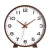 Wall Clocks Desktop Clock Ornaments Placed Table Solid Wood Student Pendulum