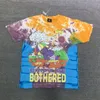 Travis A World DSM T chemises de grande taille hommes T-shirts Tie Dye hauts homme Vintage surdimensionné T-shirt Streetwear T-shirt jeunesse T-shirts d'été dessin animé manches courtes mode unisexe