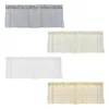 Curtain Soft Valances Rod Drapes Polyester For Balconies Bedroom Bathroom