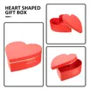 Presentförpackning Boxblommor Dag S Valentine Heart Packing Wedding FlowersStorage Candy Shaped Cardboard Florist Lidsbirthday Wrapping