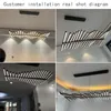 Pendelleuchten Wohnzimmer hängende LED-Beleuchtung Fishbone Designer moderne Neuheit Büro Esszimmer mit Fernbedienung