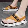 Sandals Slippers Men's Flip-Flops Soft Bottom Sports Hard-Wearing Summer Outer Wear Plywood Beach