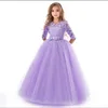 Girl's Dresses Flower Girls Dress for Wedding 6-14 Yrs Elegant Lace Kids Birthday Princess Party Dresses for Girls Teenage Pageant Prom Dress 230801