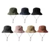 Sombreros de ala ancha, sombrero de cubo para exteriores, tamaño compacto, diseño impermeable, gorra de pescador a prueba de sol de verano para adultos, pesca, senderismo, 230801