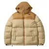 Jaqueta masculina jaqueta puffer clássica estampada casacos esportivos ao ar livre casal bordado casaco de inverno