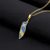 Pendant Necklaces Fashion Aruba Map Flag Necklace For Women Men Gold Silver Color Stainless Steel Jewelry Patriota Jewerly Gifts