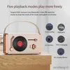 Altoparlanti portatili Retro Bluetooth Wireless Cute Mini con radio FM con lettore musicale Stereo USB R230801