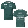 T-shirts masculins 2024 Aston Martin F1 T-shirt Formule 1 AM SUITE DE RACK