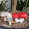 Decorazioni da giardino Figurina di funghi Decorativo Realistico Miniatura Colorfast Elevata simulazione Fata Ornamento Forniture