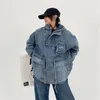 Vrouwen Jassen Amerikaanse Paar Retro Losse Jas Mode Niche Zware Industrie Causale High Street Trui Denim Mannelijke Kleding 230731