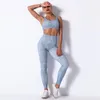 Active Sets Femmes Impression Série Hip Lifting Yoga Soutien-Gorge Ensemble Deux Pièces Absorption D'humidité Et Évacuation De La Transpiration Running Fitness Pantalon Femme