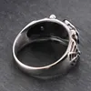 Anillos de calavera de acero gótico para hombre, anillo de esqueleto Punk Rock para hombre, accesorios de joyería de fiesta para hombre