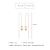 Dangle Boucles D'oreilles Conception Simple Romantique Coréen Blanc / Jaune Couleur Émail Fleur Boucle D'oreille Pour Les Femmes Charme Date Cadeau Bijoux Accessoire