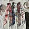 Scarves 2023 Luxury Brand Fashion Bag Scarf Top Women Twill Print Ladies Hair Band Shirt Tie Design New Girls Head Scarf Neckerchief J230801