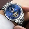 Wristwatches CARNIVAL Genuine Mens Multifunctional Hollow Tourbillon Mechanical Watches Fully Automatic Waterproof Fashion Business Men