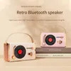 Altoparlanti portatili Retro Bluetooth Wireless Cute Mini con radio FM con lettore musicale Stereo USB R230801