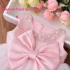 Robes de fille Yoliyolei Fairy Cuty Girls Dress Tulle Fluffy Enfants Robes Fleur Princesse Vestidos Enfants Fête D'anniversaire Bébé Toddler Robes 230731