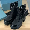 Original quality Boots Classic Non-Slip Rois Martin Shoes Nylon Military Desert Combat Short Booties Leather Lining Removable Pouch for women