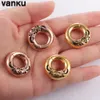 Navel Bell Button Rings Vanku 316L Stainless Steel Punk Round Magnetic Ear Weights Expander Stretcher Plugs Tunnels Gauge Earring Body Piercing Jewelry 230731