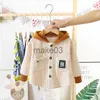 Cardigan Children's Clothing Boys 'Spring New Children's Cartoon Coat 0123 år gammal Baby Cotton Cardigan Barnkläder Baby Boy J230801