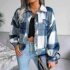 Autumn Winter Womens Jacket Lattice Lanterns Long Sleeve Tweed Jackets Coats Designer Women Outfits Tops