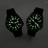 Orologi da polso Heimdallr SKX007 Quadrante nero Vetro zaffiro NH35 Movimento automatico Lunetta in ceramica Resistente all'acqua 20Bar Super Green Luminous