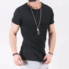 Men's T Shirts Hip Hop T-shirt Short Sleeve Casual Men Shirt Solid Swag Man Streetwear Tee Round Collar Tops Male Clothing