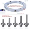 Vanne de refroidissement par eau ronde à anneau de pulvérisation de liquide de refroidissement universel avec plusieurs buses métalliques pour pièces de broche de routeur CNC Dia 125 150 2993