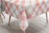 Tkanina geometryczna Ornage brązowa tkanina stołowa prostokątny stolik do kawy do salonu wodoodporny obrus do kuchni R230801