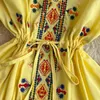 Vestidos Casuais Estampa Floral Elegante Boho Midi Dress Moda Feminina Vintage A-Line Praia Vestidos de Festas Feminino Maxi Robe Vestuário