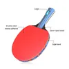Table Tennis Raquets Racket Set 3 Star Long Short Handle Training Poplar Wood For Students Ping Pong Paddle 230731