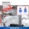 ZONESUN Automatic Vial Packaging Machine Bottle Filling Stoppering Sealing Equipment Star Wheel Vibratory Bowl Feeder ZS-AFC20