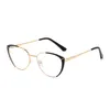 Sunglasses Frames TENGJIAO Fashion Anti Blue Light Rays Eyeglasses Frame Women Cat Eye Glasses Brand Designer Clear Lens Computer Optical Eyewear 230801