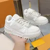 Designer Sneakers Hommes Femmes Baskets Couple Pain Chaussures plat Noir Blanc Lacet lettre perles Veau Formateur taille 35-46