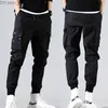 Mannen Broek Harajuku Dunne Enkellange Cargo Broek Sportkleding Jongens Jogger Zomer Heren Harembroek Stropdas Voet Cover Fahion herenkleding Z230801