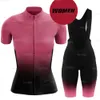 Cycling Jersey Sets Women Clothing RAUDAX Pink Summer Short Sleeves19D Bib Pant Set Female Breathable MTB Bike Wear 230801