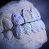 Denti Hip Hop Grillz Sterling Silver Moissanite Iced Out Tooth Grillz Jewelry Custom Grillz Denti