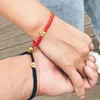 Bracelets porte-bonheur acier inoxydable amour coeur Couple Bracelet pour unisexe femmes hommes fabriqués à la main réglable blanc 2023 bijoux