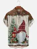 Men's Casual Shirts Christmas 3D All Over Printed Hawaiian Shirt Men For Women Breathable Short Sleeve