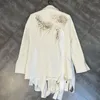 Женские костюмы TNFS Women Blazer 3D Rose Tassel Костюм для отделки кисточки с одним пуговицей