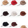 Gorras Sombreros Unisex Retro Visera parasol Sombrero de caballero Vaquero occidental Vaquera de ala ancha Verano Turismo Sombreros Montar al aire libre Cam Senderismo Cap Dhvw2