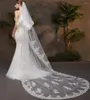Свадебная вуали Прибыл Тул Белый Свадебная Свадьба Край 3 -метровой вуал Длинной Акцены Новия Бода Велос 2023